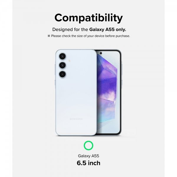 Ringke Samsung Galaxy A55 -näytönsuoja Easy Slide 2-pakkaus