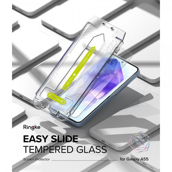 Ringke Samsung Galaxy A55 -näytönsuoja Easy Slide 2-pakkaus