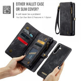 CaseMe Samsung Galaxy A56 Kotelo 008 Series Irrotettava Kuori Musta