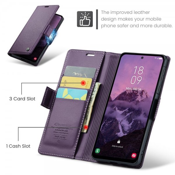 CaseMe Samsung Galaxy A56 Kotelo 023 Series Violetti