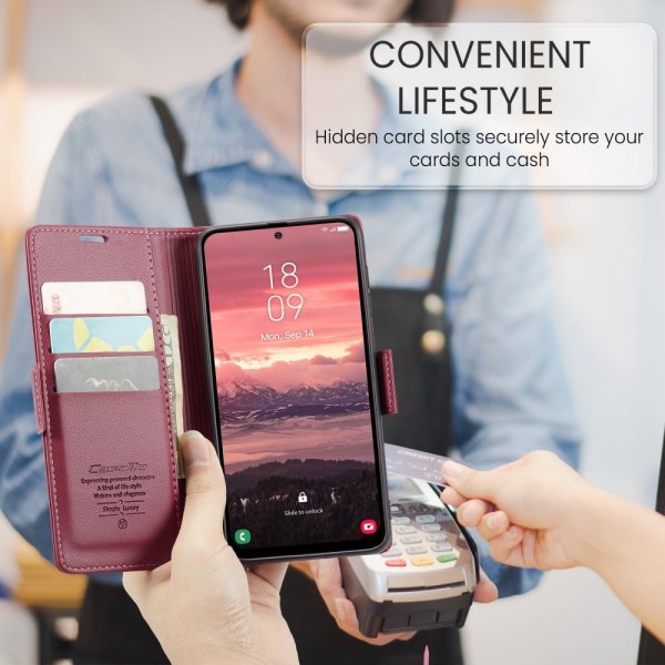 CaseMe Samsung Galaxy A56 -suojakotelo, 023 Series, punainen