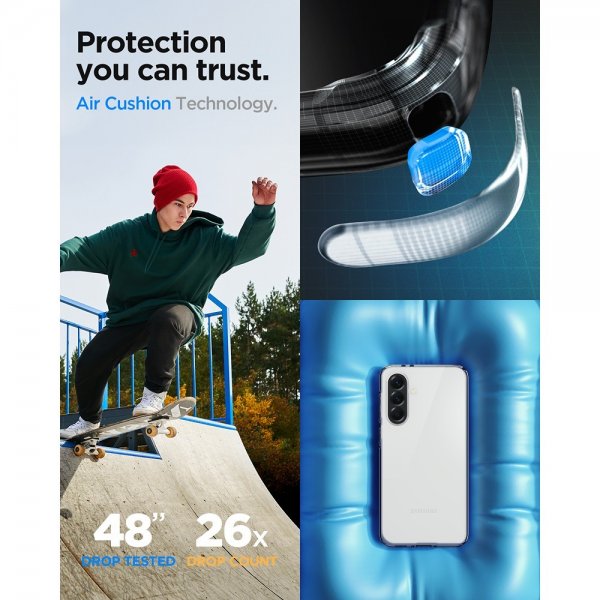 Spigen Samsung Galaxy A56 Kuori Liquid Crystal Läpinäkyvä