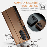 CaseMe Samsung Galaxy A57 Suojakotelo 023-sarja Ruskea