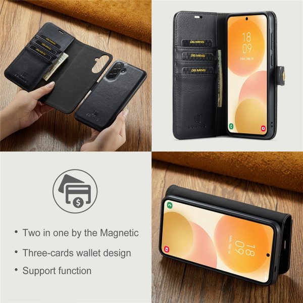 Dg.Ming Samsung Galaxy A57 Kotelo irrotettavalla Kuorella Musta