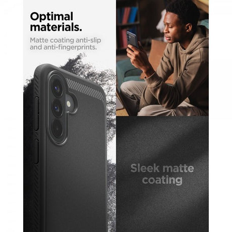 Spigen Samsung Galaxy A57 Kuori Rugged Armor Matte Black