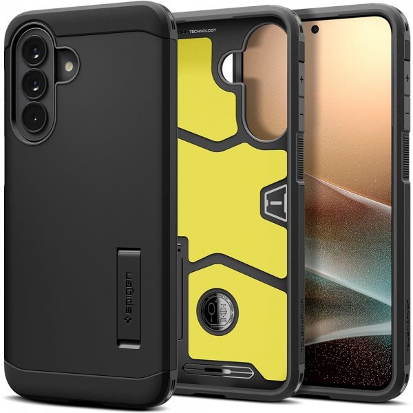 Spigen Samsung Galaxy A57 Tough Armor -kuori, musta