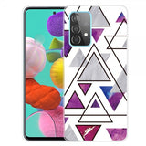 Samsung Galaxy A72 Kuori Marmorikolmiot Lila Sininen
