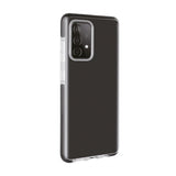 Vivanco Samsung Galaxy A72 -suojakuori Rock Solid, läpinäkyvä/musta