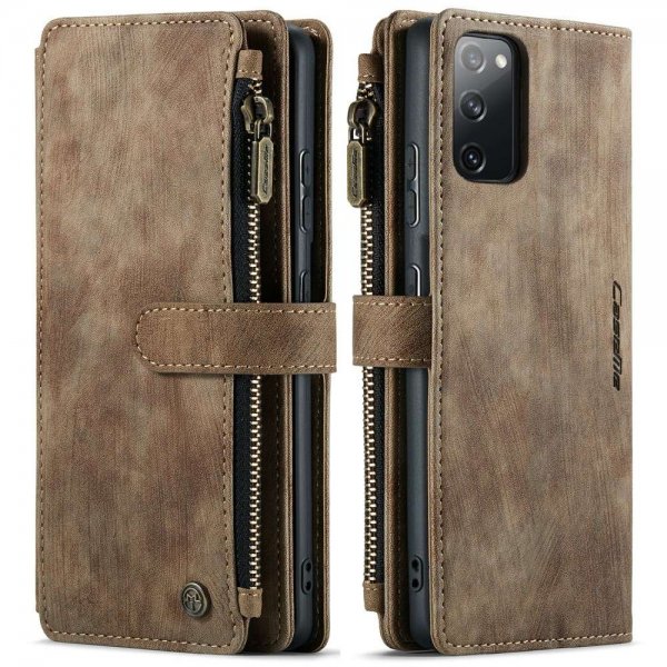 CaseMe Samsung Galaxy S20 FE -kotelo C30 Series Ruskea