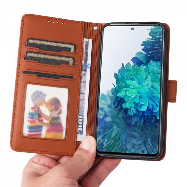 Betopnice Samsung Galaxy S20 FE -kotelo irrotettavalla kuorella 005 Ruskea