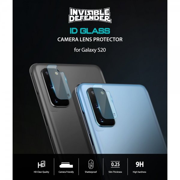 Ringke Samsung Galaxy S20 Kameran suojalasi 3 kpl pakkaus