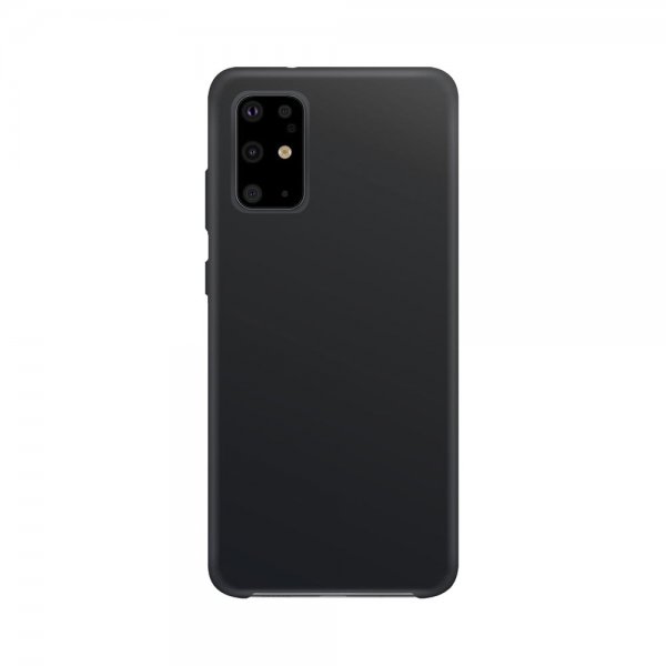 Xqisit Samsung Galaxy S20 Plus -silikonikotelo, musta