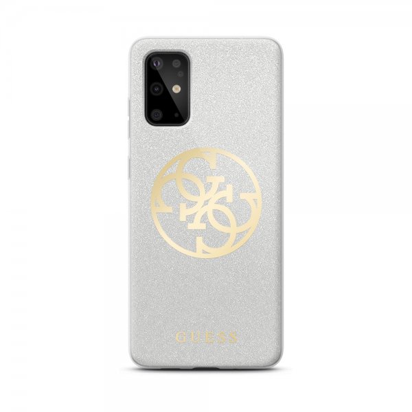 Guess Samsung Galaxy S20 Suojakuori Glitter Circle Harmaa