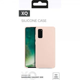 Xqisit Samsung Galaxy S20 Silikonikuori, pinkki