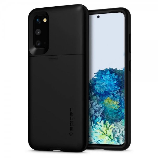 Spigen Samsung Galaxy S20 Slim Armor CS -suojakuori, musta