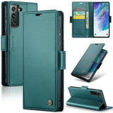 CaseMe Samsung Galaxy S21 FE Kotelo 023 Series Vihreä