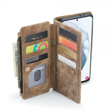 CaseMe Samsung Galaxy S21 FE C30 Series Kotelo, Ruskea