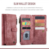CaseMe Samsung Galaxy S21 FE -suojakotelo, C30-sarja, punainen