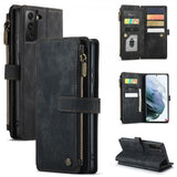 CaseMe Samsung Galaxy S21 FE -kotelo C30 Series Musta