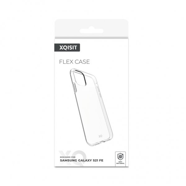 Xqisit Samsung Galaxy S21 FE -suojakuori, Flex Case, läpinäkyvä
