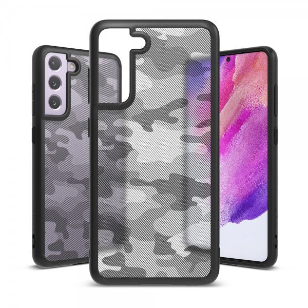 Ringke Samsung Galaxy S21 FE -suojakuori Fusion Matte Camo Black