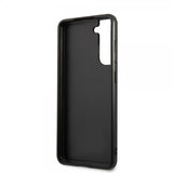 BMW Samsung Galaxy S21 FE Kuori Triangle Pattern & Tricolor Stripe Musta