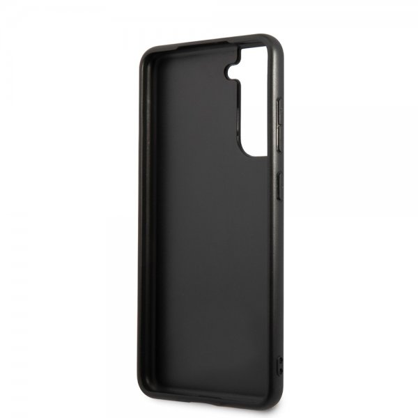 BMW Samsung Galaxy S21 FE Kuori Tricolor Stripe Carbon Musta