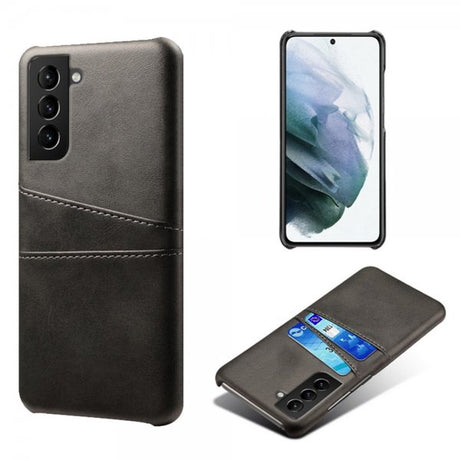 Samsung Galaxy S21 FE Kuori, jossa kaksi korttipaikkaa, musta