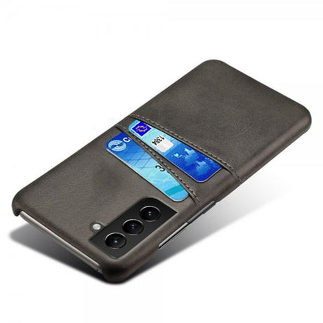 Samsung Galaxy S21 FE Kuori, jossa kaksi korttipaikkaa, musta