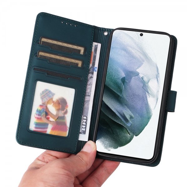 Betopnice Samsung Galaxy S21 Kotelo irrotettavalla kuorella 005 Sininen