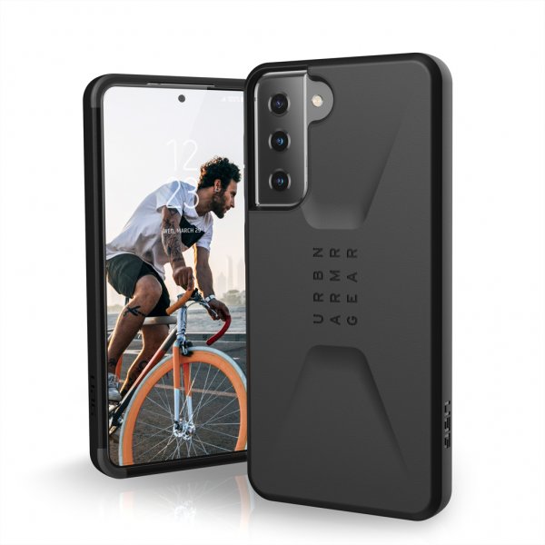 Urban Armor Gear (UAG) Samsung Galaxy S21 Plus Civilian -suojakuori, musta