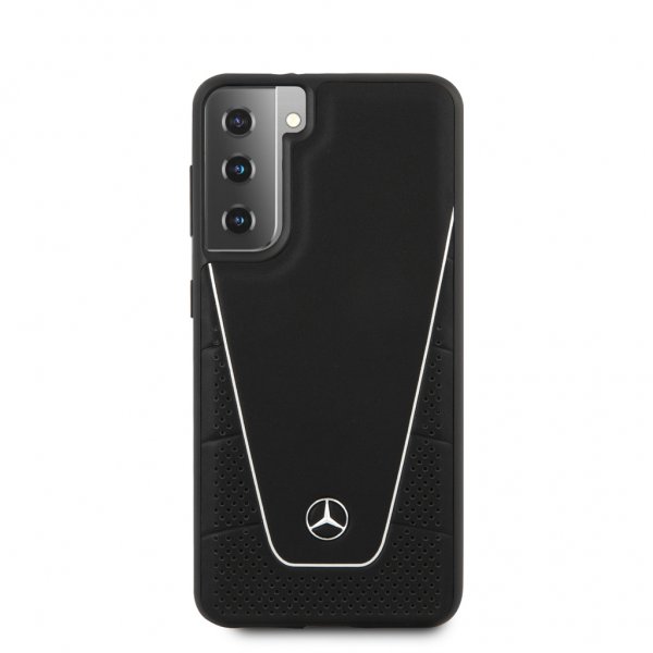 Mercedes Benz Samsung Galaxy S21 Plus Kuori Logolla Rei'itetty Dynaaminen Musta