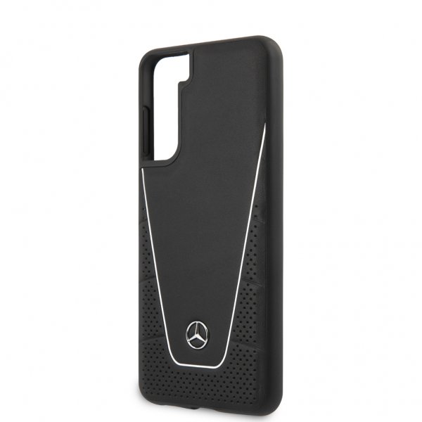 Mercedes Benz Samsung Galaxy S21 Plus Kuori Logolla Rei'itetty Dynaaminen Musta