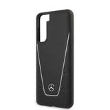 Mercedes Benz Samsung Galaxy S21 Plus Kuori Logolla Rei'itetty Dynaaminen Musta