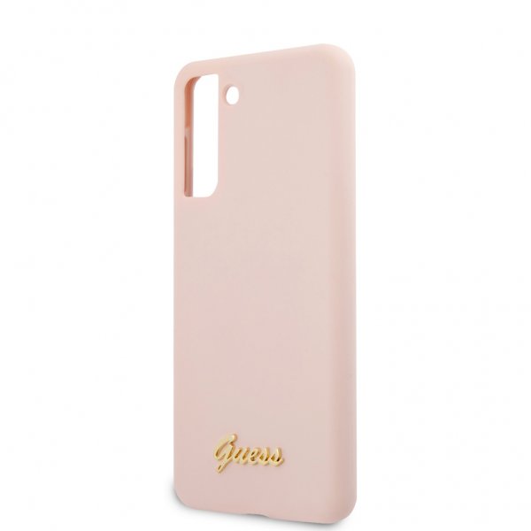 Guess Samsung Galaxy S21 Plus Kuori Metal Logo Ruusukulta