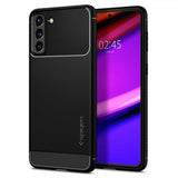 Spigen Samsung Galaxy S21 Plus -kuori, Rugged Armor, mattamusta