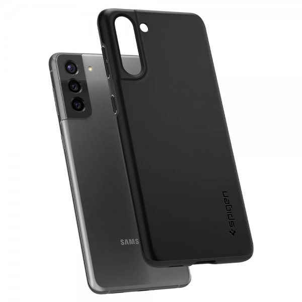Spigen Samsung Galaxy S21 Plus Thin Fit -kuori, musta