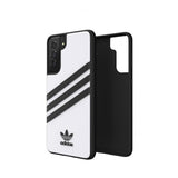 Adidas Samsung Galaxy S21 -suojakuori 3 Stripes Snap Case, valkoinen