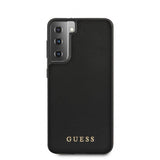 Guess Samsung Galaxy S21 Kuori Nahkarakenne Musta