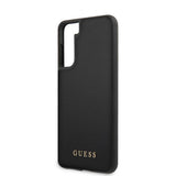 Guess Samsung Galaxy S21 Kuori Nahkarakenne Musta