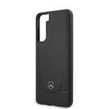 Mercedes Benz Samsung Galaxy S21 Kuori Logo Perforoitu Musta