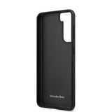 Mercedes Benz Samsung Galaxy S21 Kuori Logo Perforoitu Musta