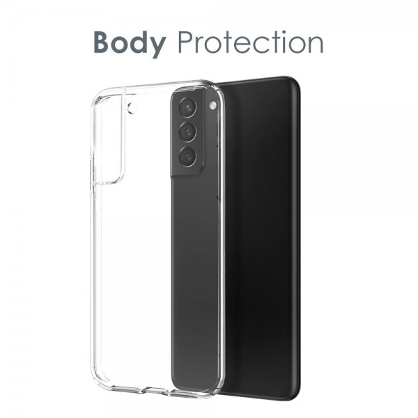 Northjo Samsung Galaxy S21 -suojakuori näytönsuojalla ja kamerasulalla 3-in-1