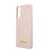 Guess Samsung Galaxy S21 Kuoret Metal Logo Roosa