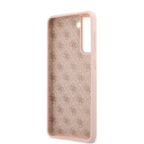 Guess Samsung Galaxy S21 Kuoret Metal Logo Roosa