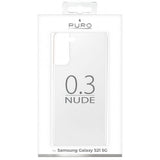 Puro Samsung Galaxy S21 Kuori Nude Läpinäkyvä