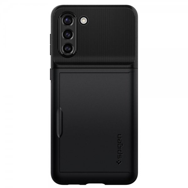 Spigen Samsung Galaxy S21 -suojakuori Slim Armor CS, musta