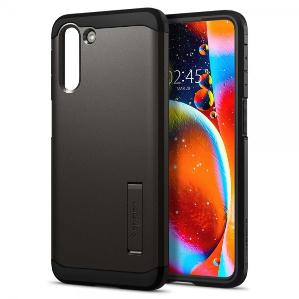 Spigen Samsung Galaxy S21 -suojakuori, Tough Armor, Gunmetal
