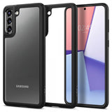 Spigen Samsung Galaxy S21 -suojakuori Ultra Hybrid Matte Black