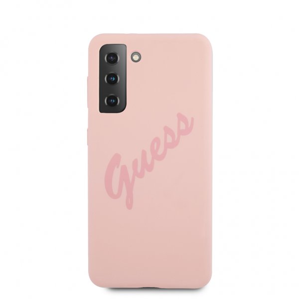 Guess Samsung Galaxy S21 Kuori Vintage Logo Rosa